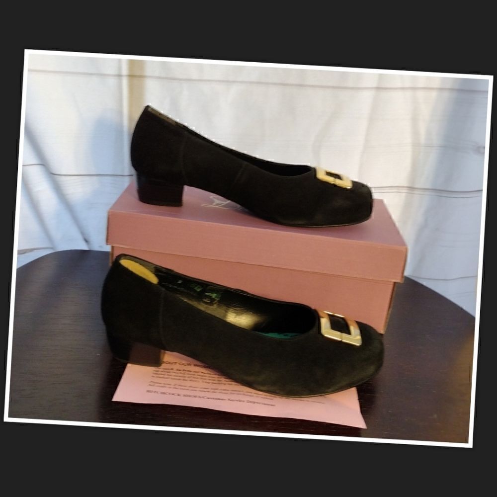 NWOT Da Bella Heeled Court Shoes With Buckle Detail Size 10 6E